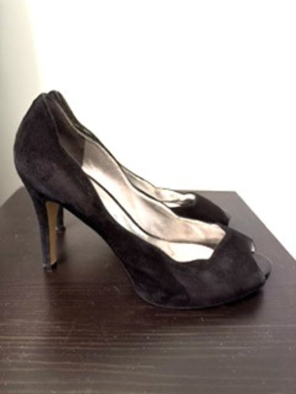 GUESS by Marciano suede peep-toe stiletto heels